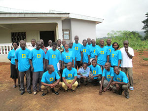 Anyi people posing with their CATA t-shirts